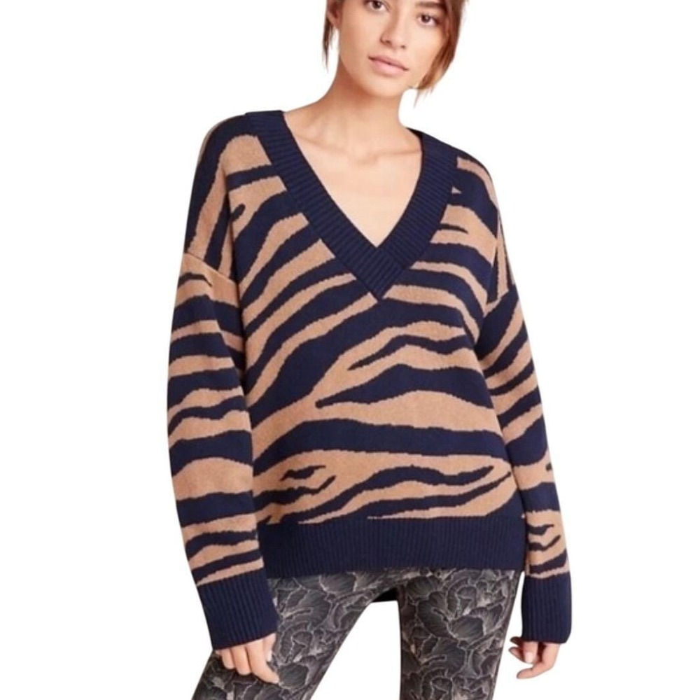 Varley‎ Calvert V-Neck Wool Blend Sweater